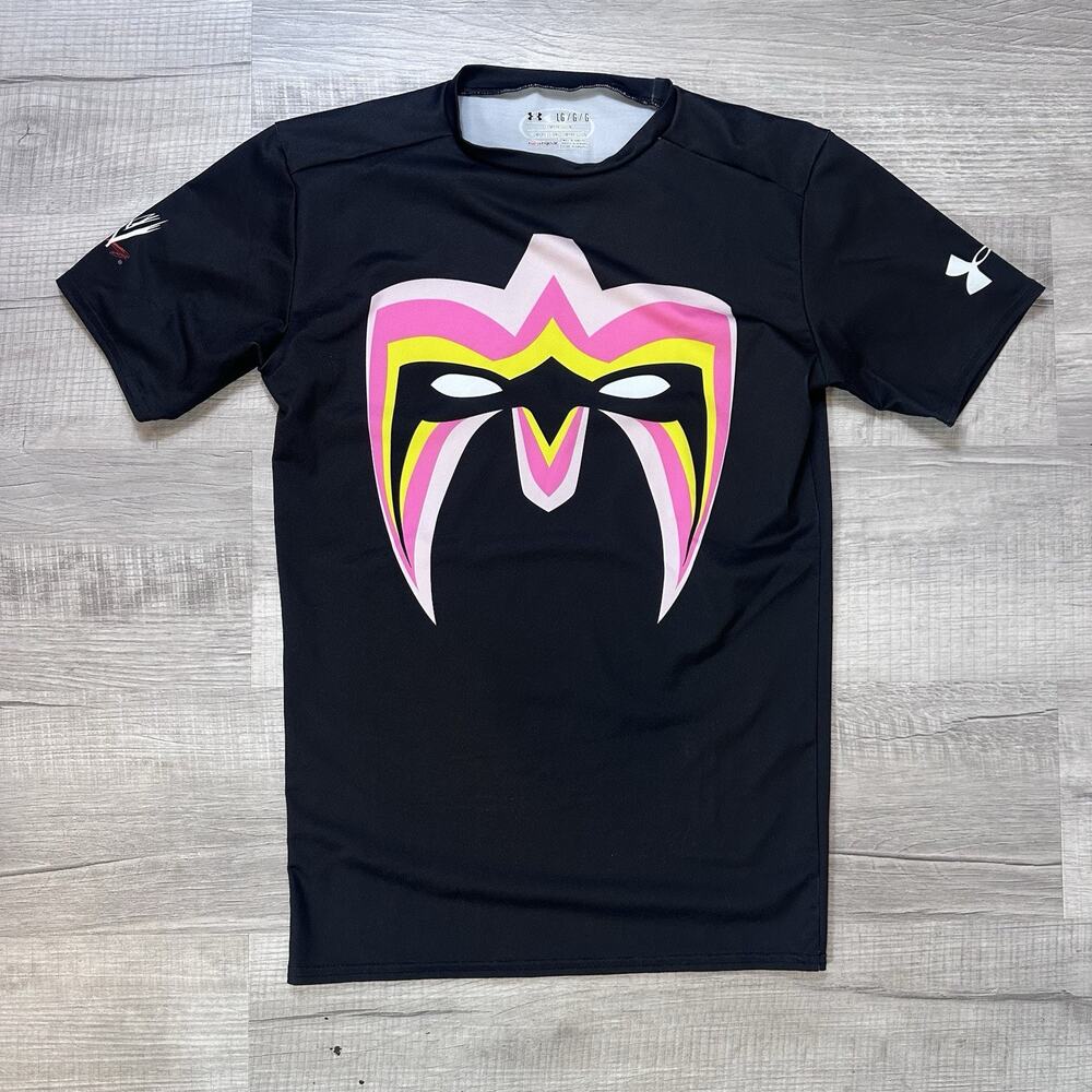 Under Armour Adult Large WWE Ultimate Warrior Short Sleeve Compression Shirt